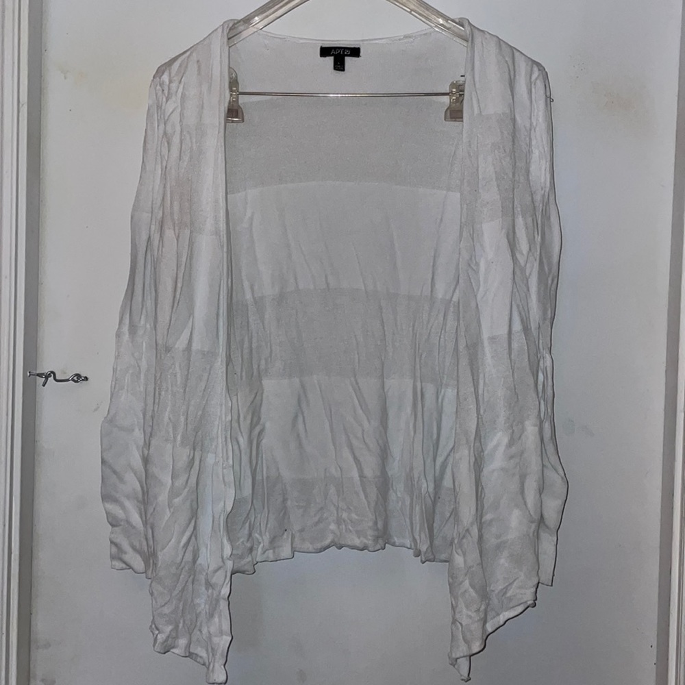 Apt 9 Sheer and Solid Striped Tunic
